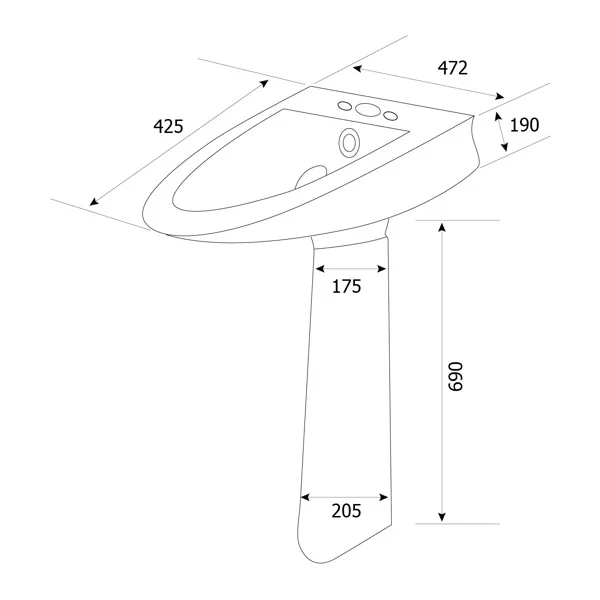 Free Standing Basin C01 washing basin