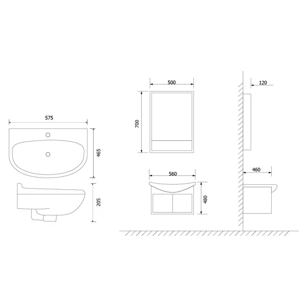 Lavabo sứ hảo cảnh C316