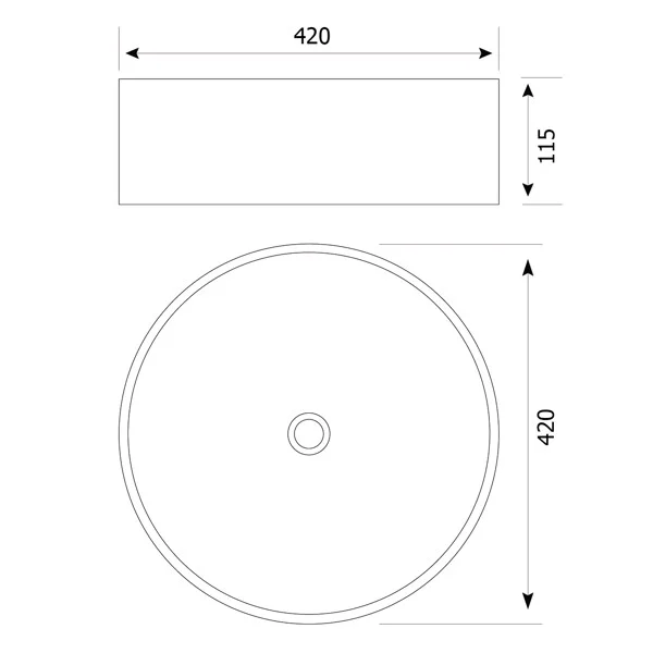 Countertop Sink C414