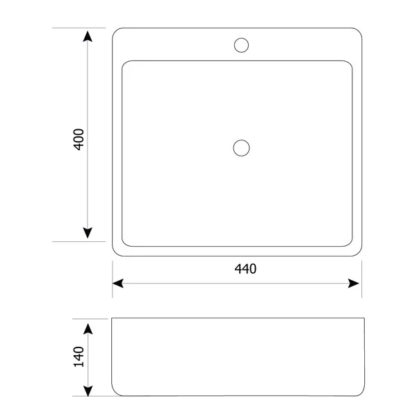 LAVABO ĐỂ MẶT BÀN C421 LAVABO âm BÀN C421