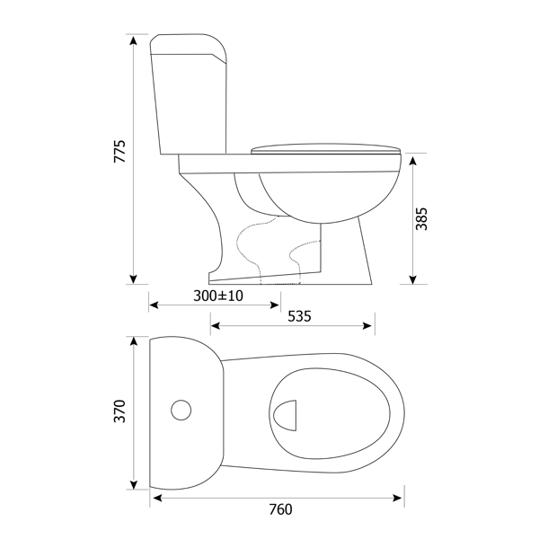 Two Button 2 Piece Toilets V09 02
