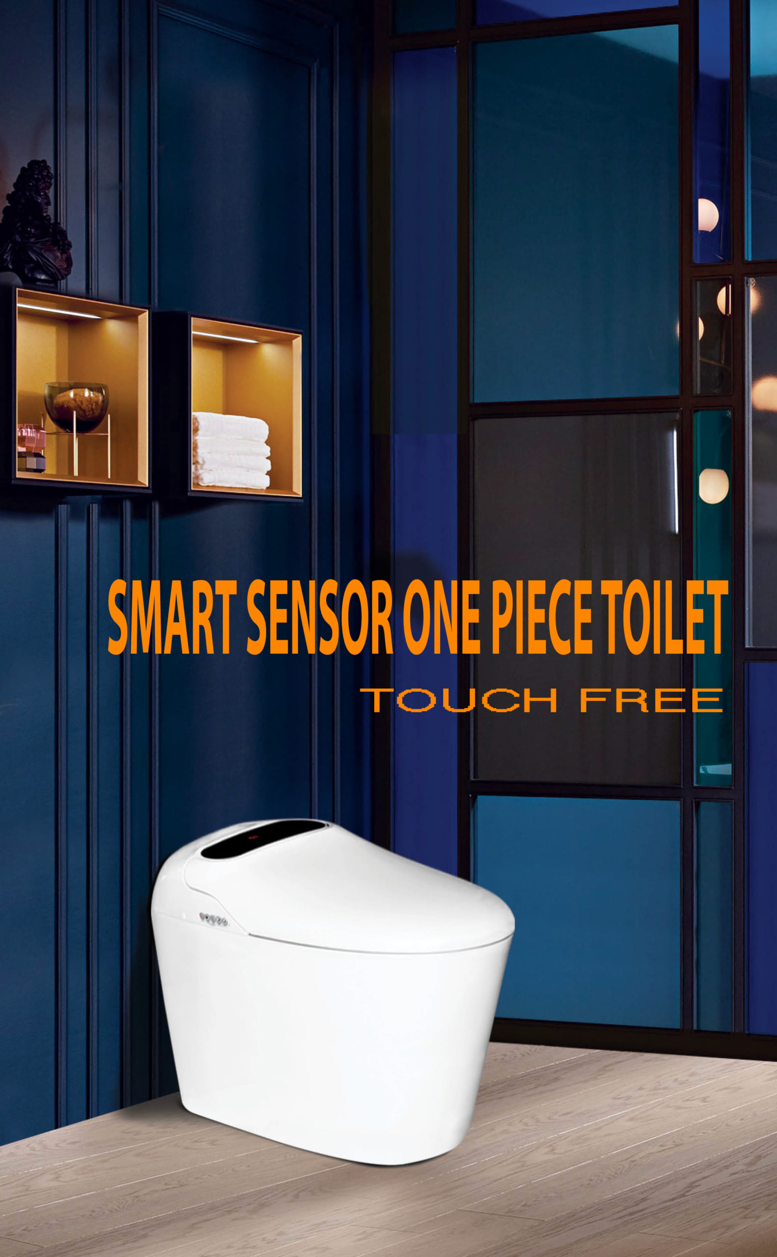 Touch free toilet vietnam